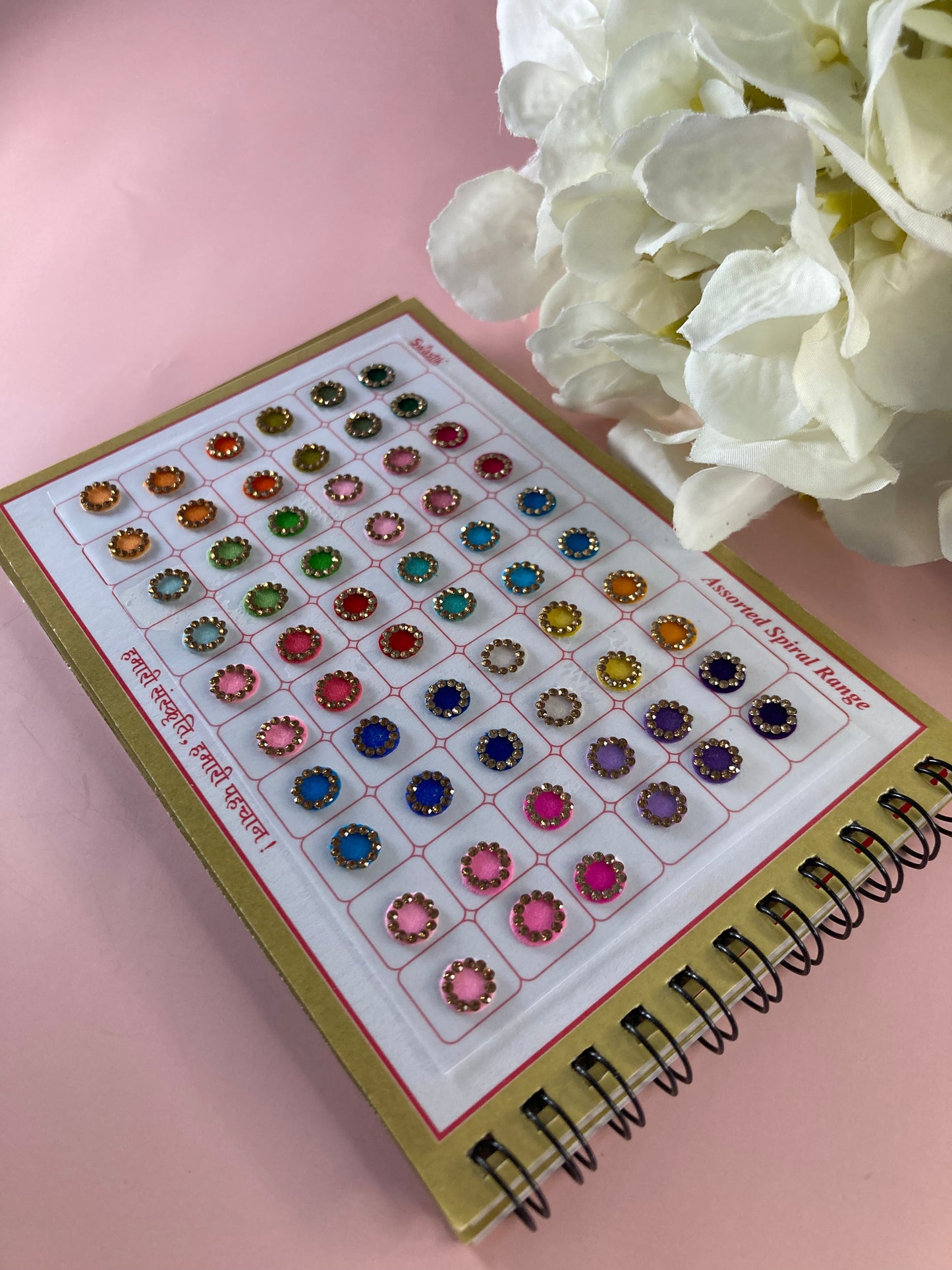 Colourful Stone Border 360 Bindi Booklet (ST698)