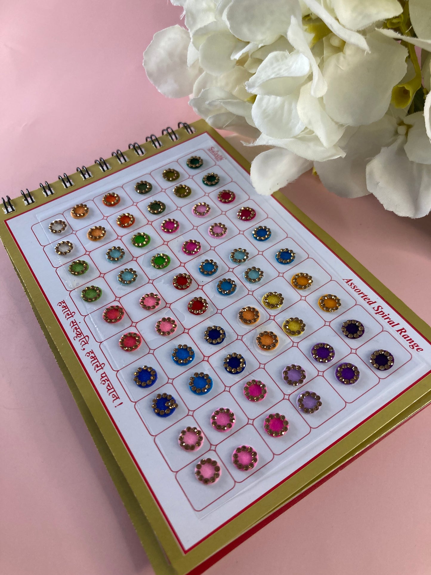 Colourful Stone Border 360 Bindi Booklet (ST698)