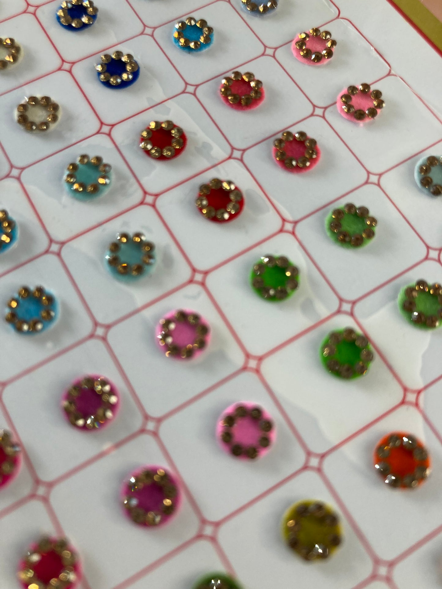 Colourful Stone Border 360 Bindi Booklet (ST698)