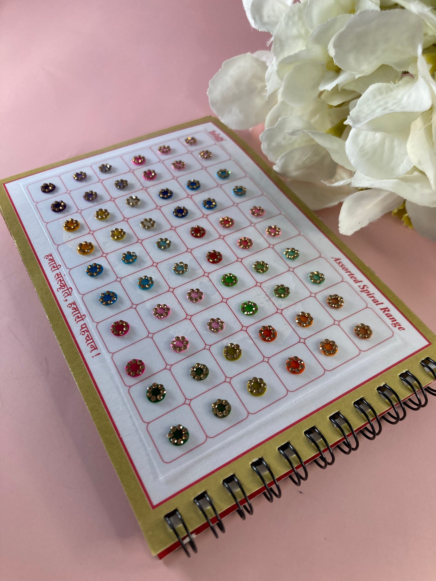 Colourful Stone Border 360 Bindi Booklet (ST698)