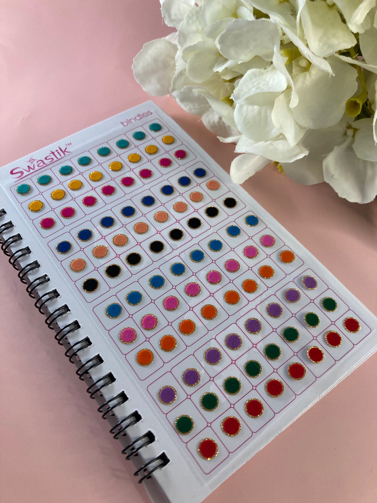 Golden Zari Border Velvet 576 Bindi Booklet (ST699)