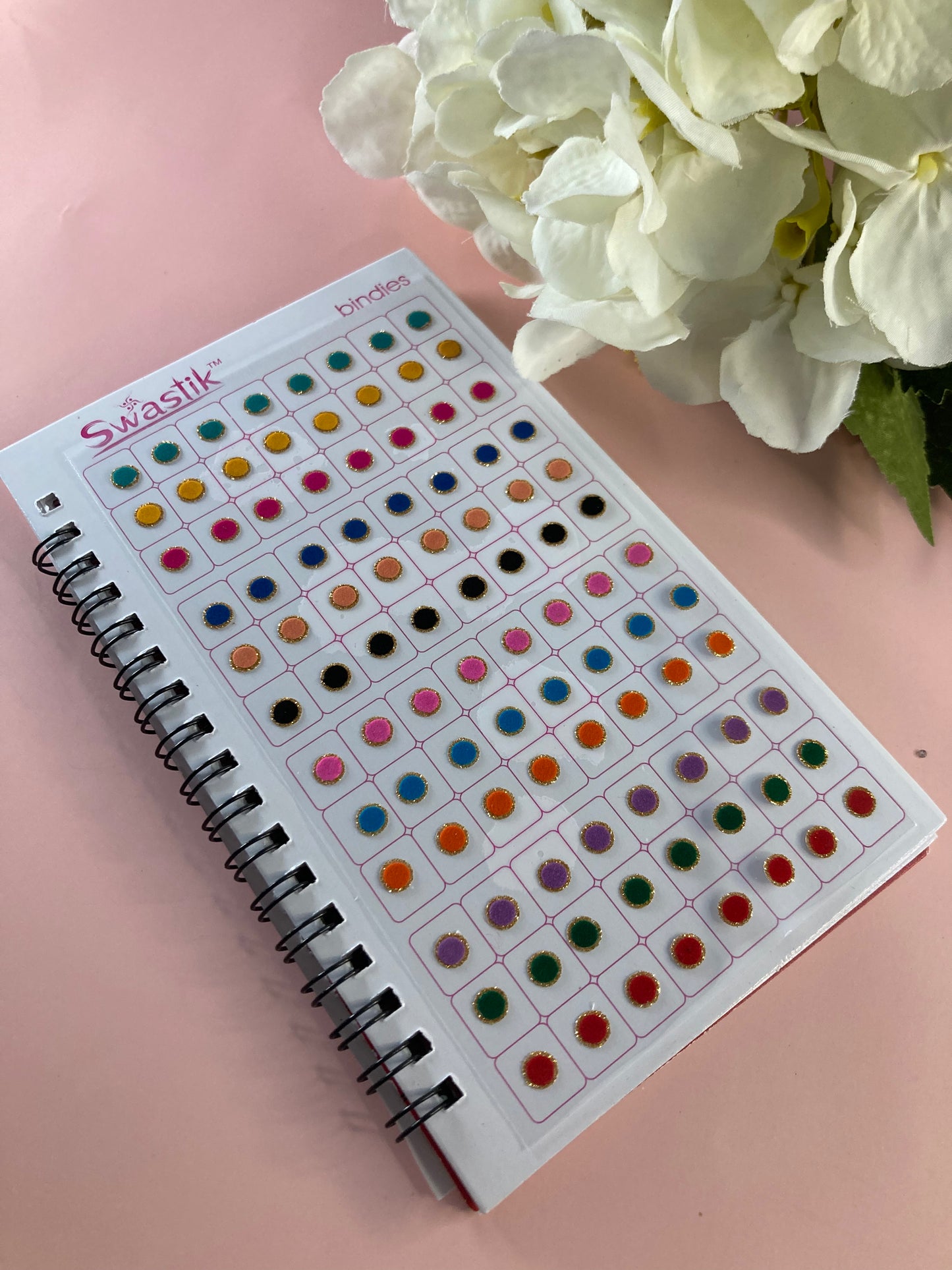 Golden Zari Border Velvet 576 Bindi Booklet (ST699)
