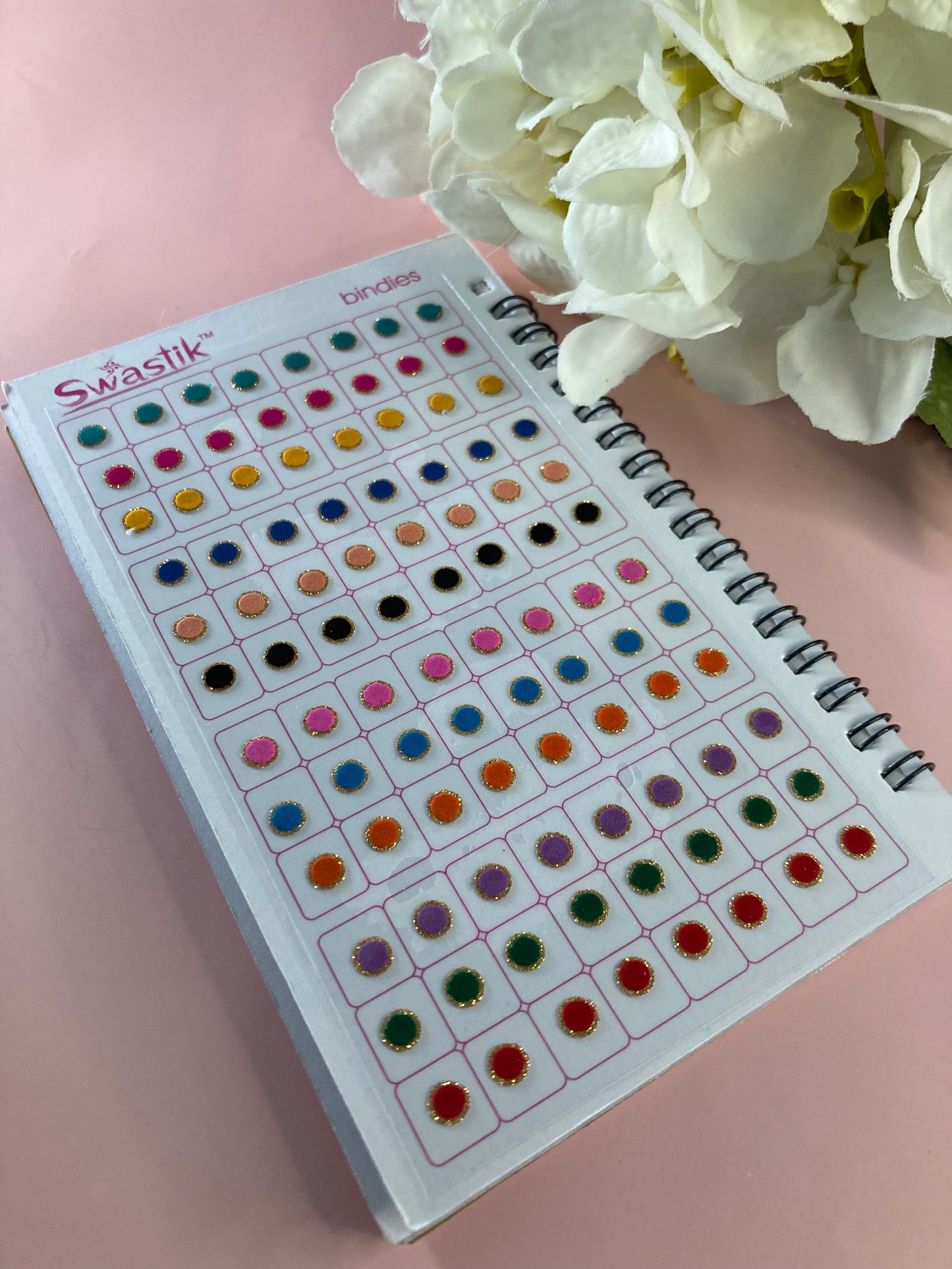 Golden Zari Border Velvet 576 Bindi Booklet (ST699)