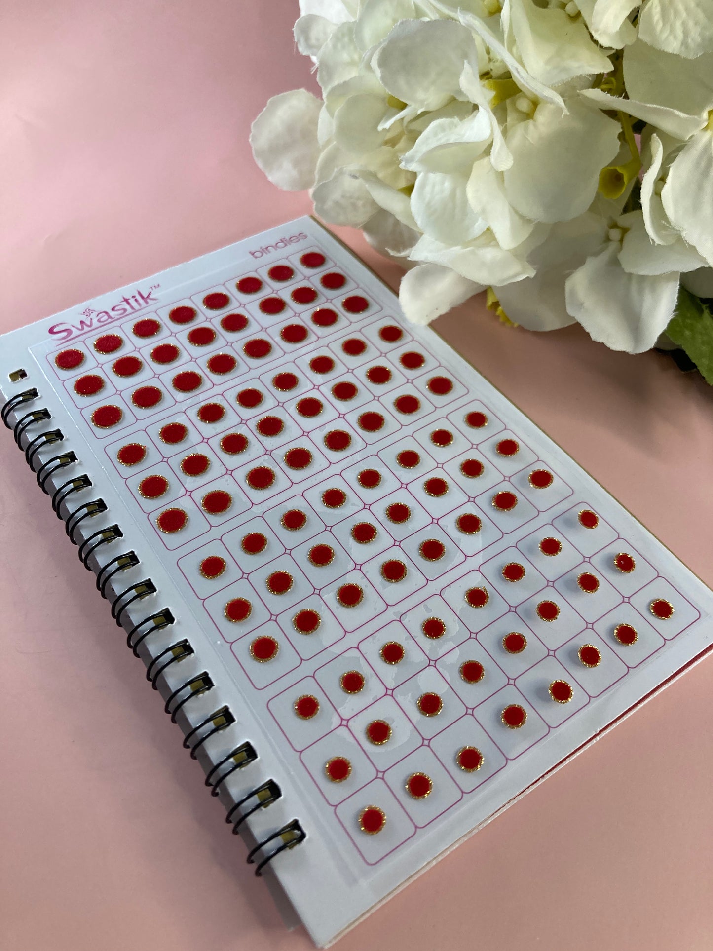 Golden Zari Border Velvet 576 Bindi Booklet (ST699)