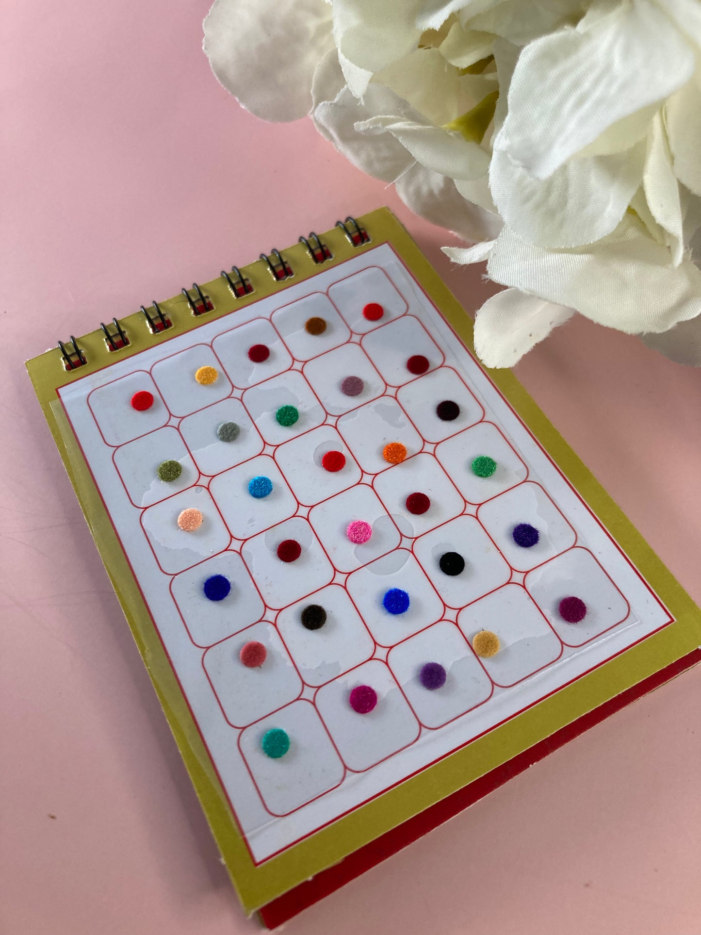 Mini Range Assorted Colours 120 Bindi Booklet (ST709) (4 Inch Bindis)