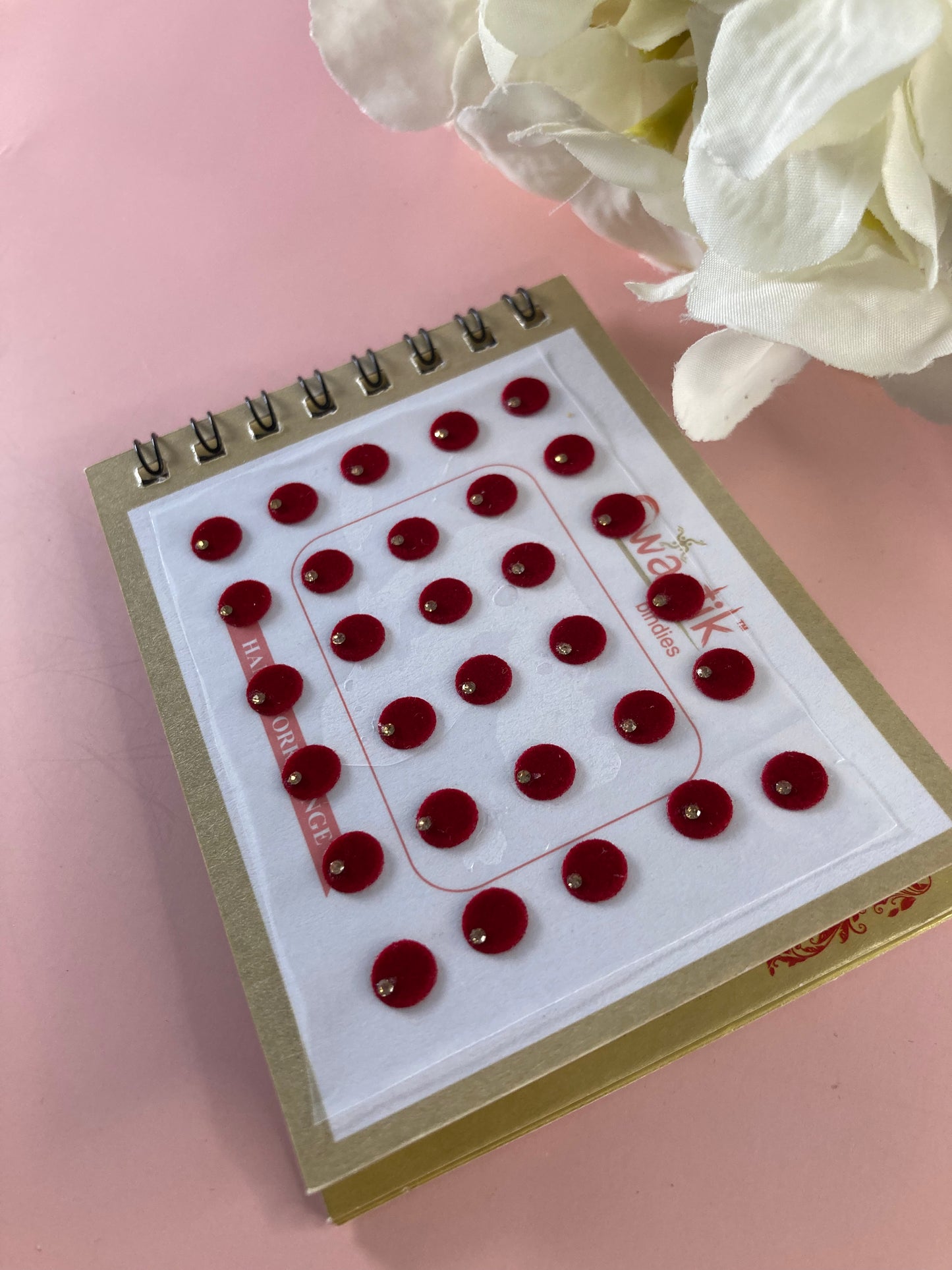 Mini Range Assorted Colours Single Stone 120 Bindi Booklet (ST711)