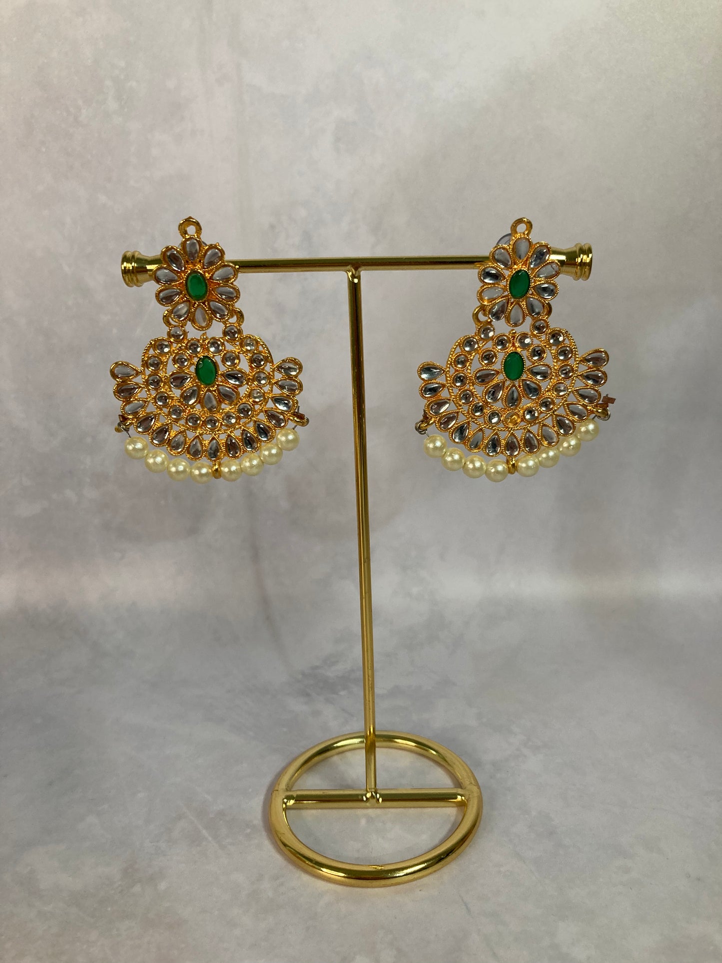 Astha Gold Plated and Kundan Set (ST164) Emerald