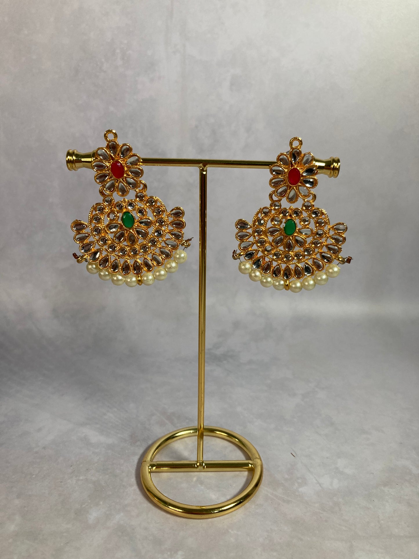 Astha Gold Plated and Kundan Set (ST164) Emerald And Ruby