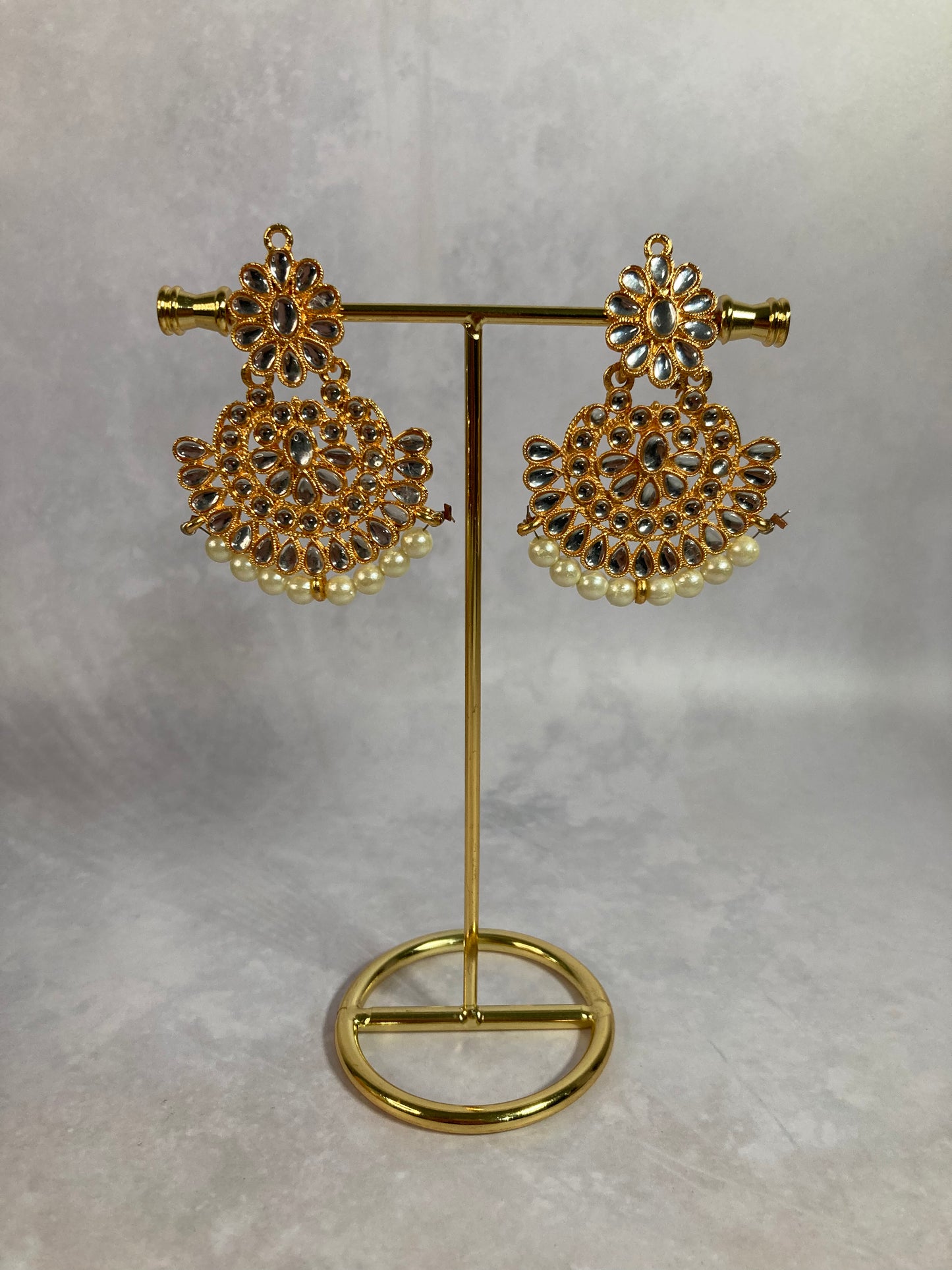 Astha Gold Plated and Kundan Set (ST164) White