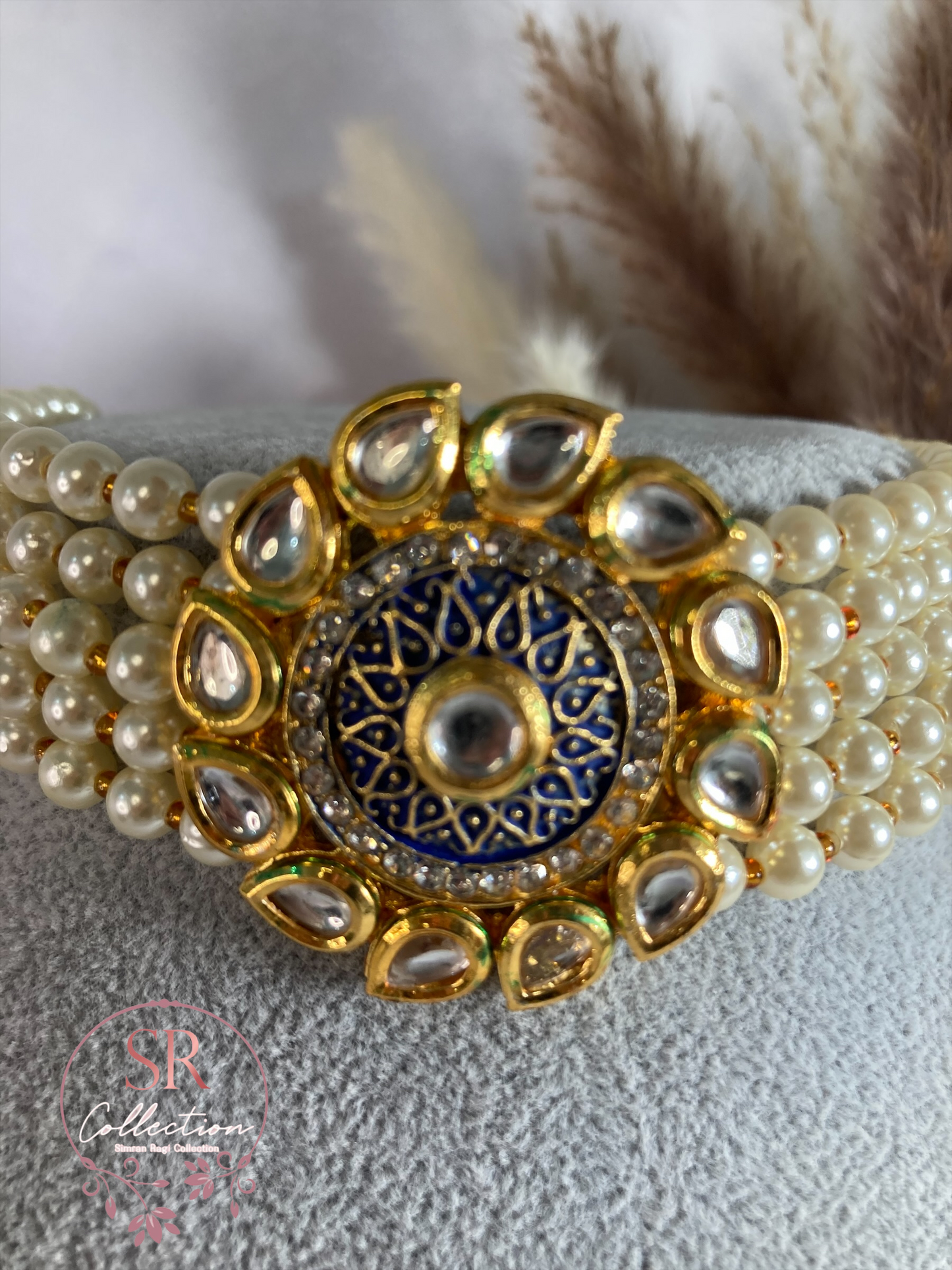 Amaira Gold Plated Meenakari And Kundan Choker Set (ST166)