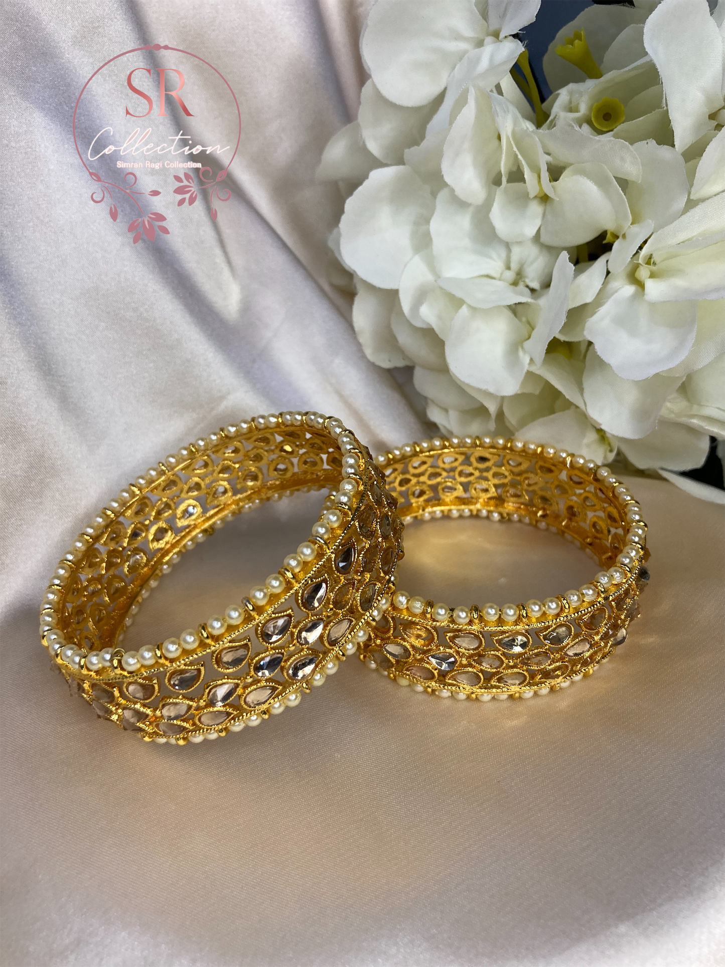 Sona Kundan Bangles (ST165)