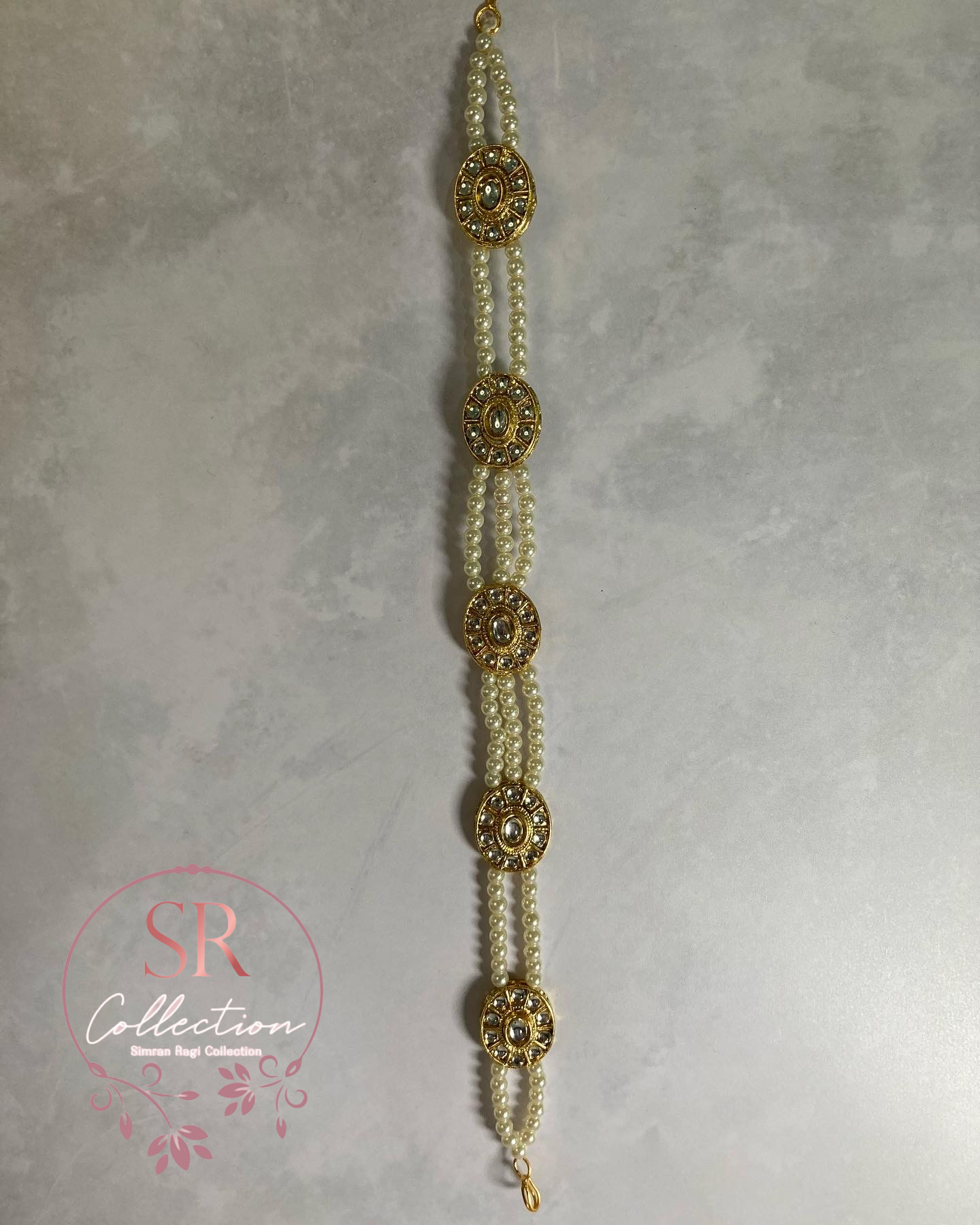 Sanvi Gold Plated Kundan Sheeshphool (ST217)