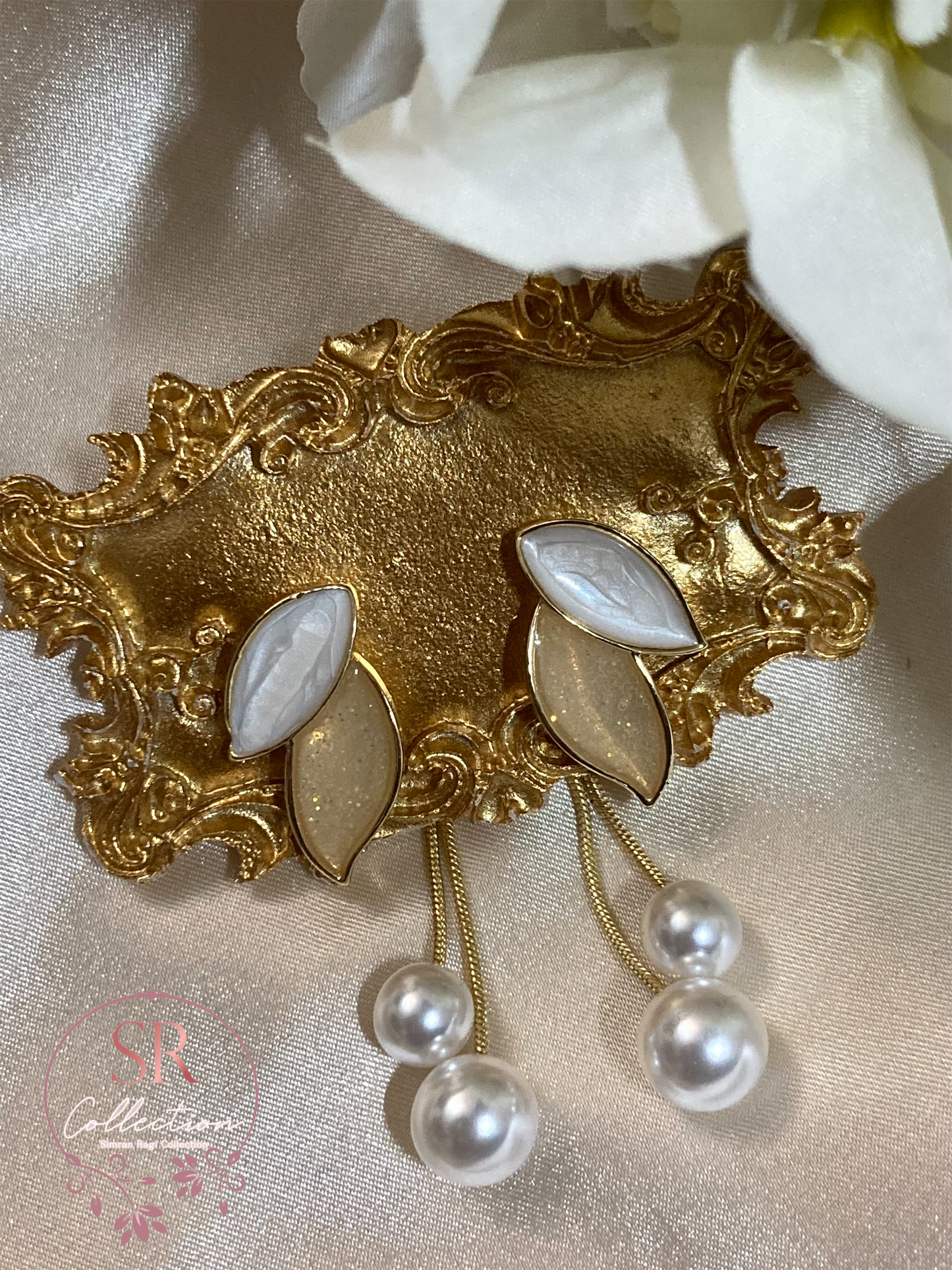 Blake Statement Leaf Earrings (ST047)