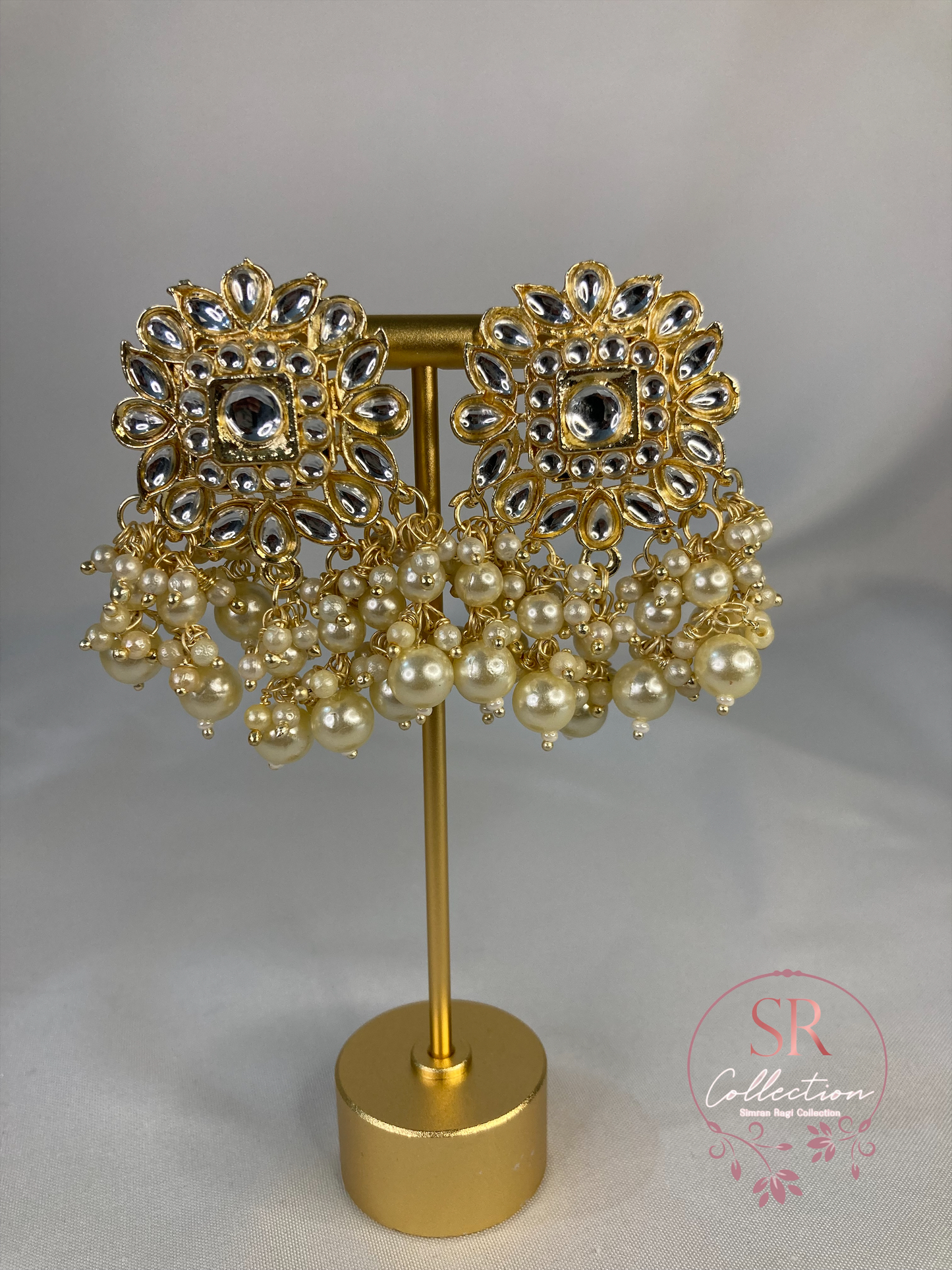 Sonia Kundan Choker Set (ST117) White