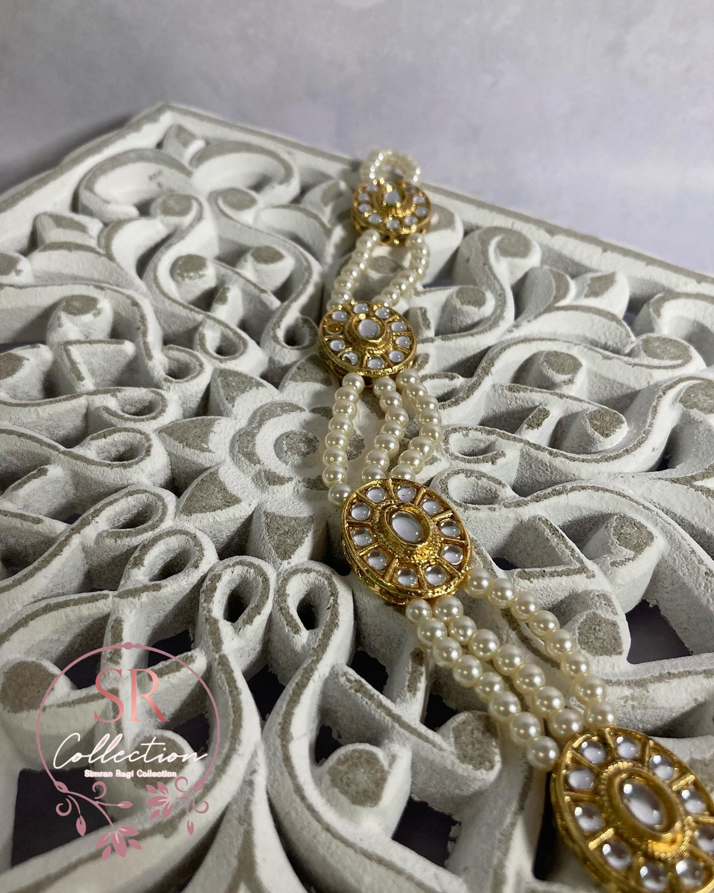 Sanvi Gold Plated Kundan Sheeshphool (ST217)