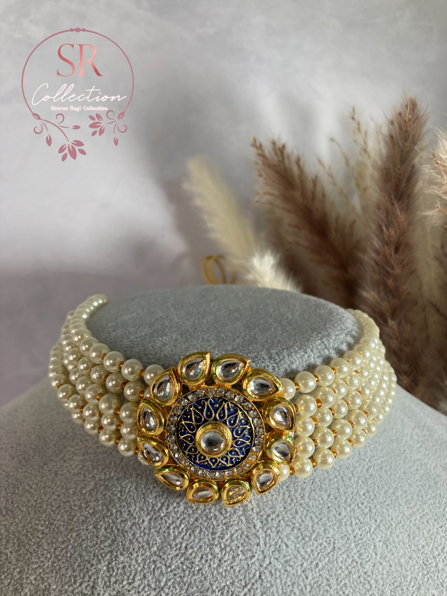 Amaira Gold Plated Meenakari And Kundan Choker Set (ST166)