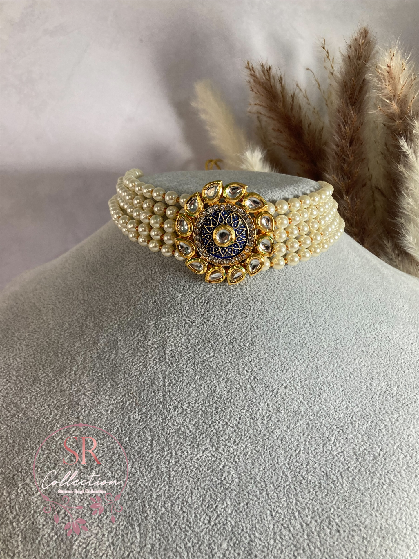 Amaira Gold Plated Meenakari And Kundan Choker Set (ST166)