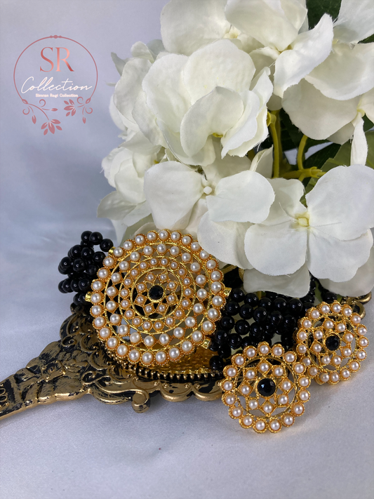 Aishwariya Mala Choker Set (ST126) Black