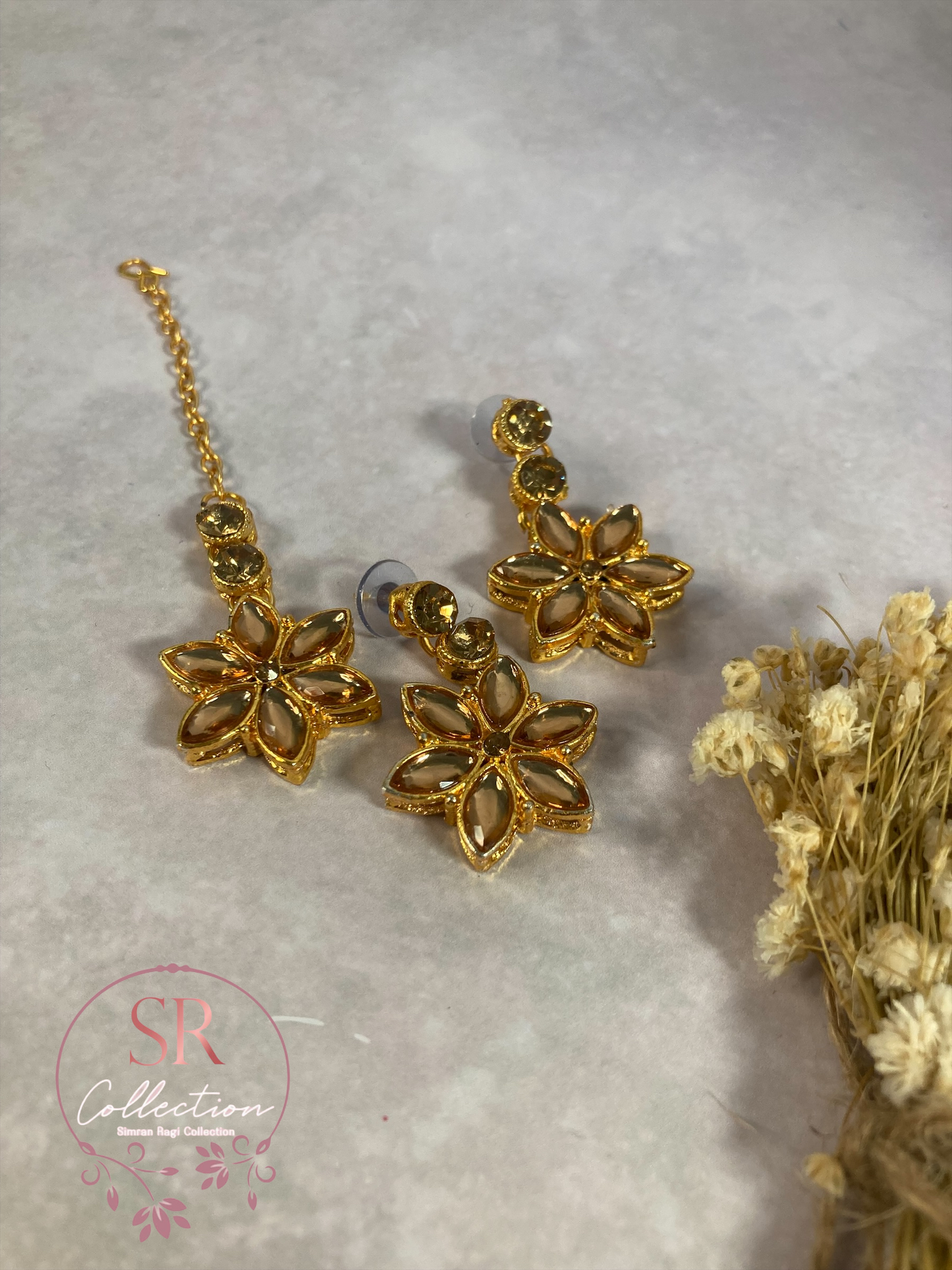 Chaya Gold Plated Kundan Choker Set (ST167) Antique