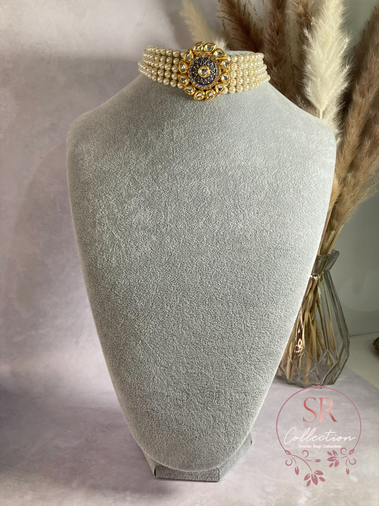 Amaira Gold Plated Meenakari And Kundan Choker Set (ST166)