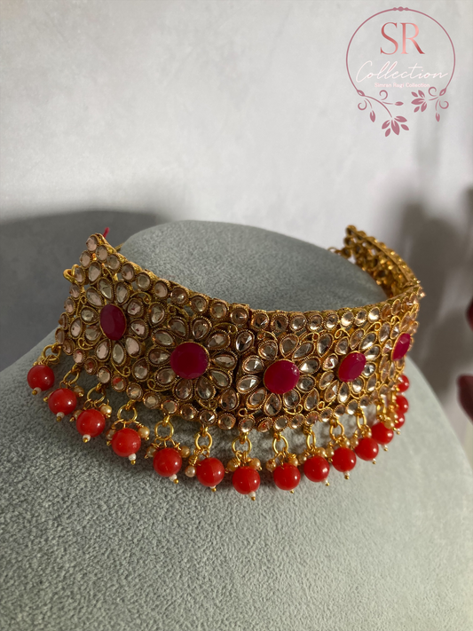Kundan Choker Necklace Set