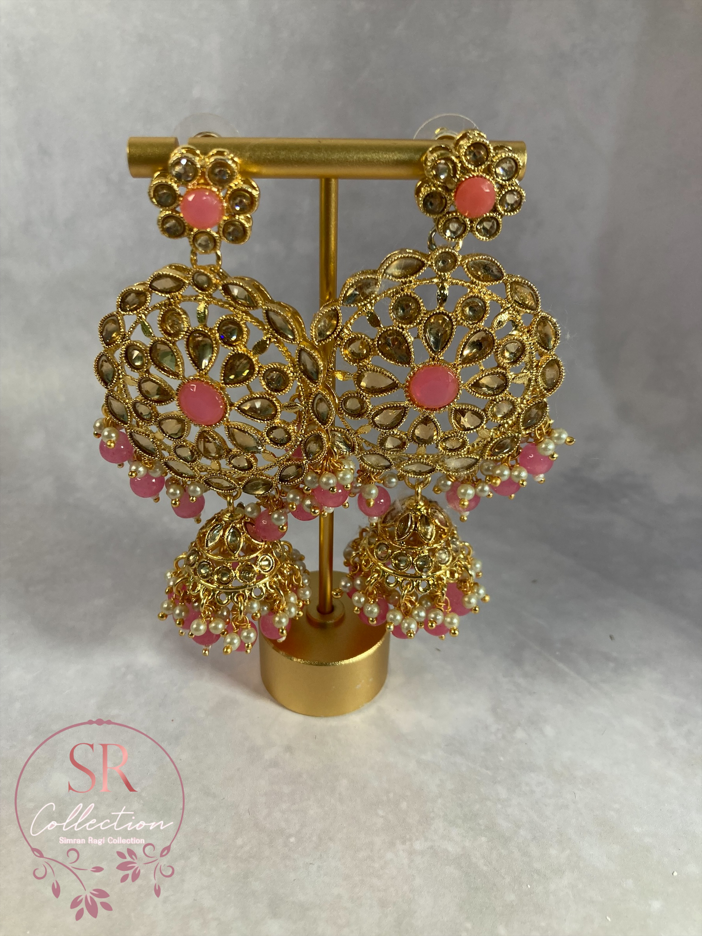 Chandni Long Layered Kundan Beaded Set (ST156)