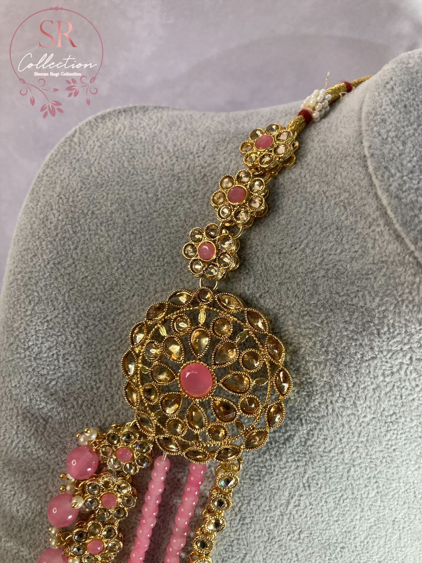 Chandni Long Layered Kundan Beaded Set (ST156)