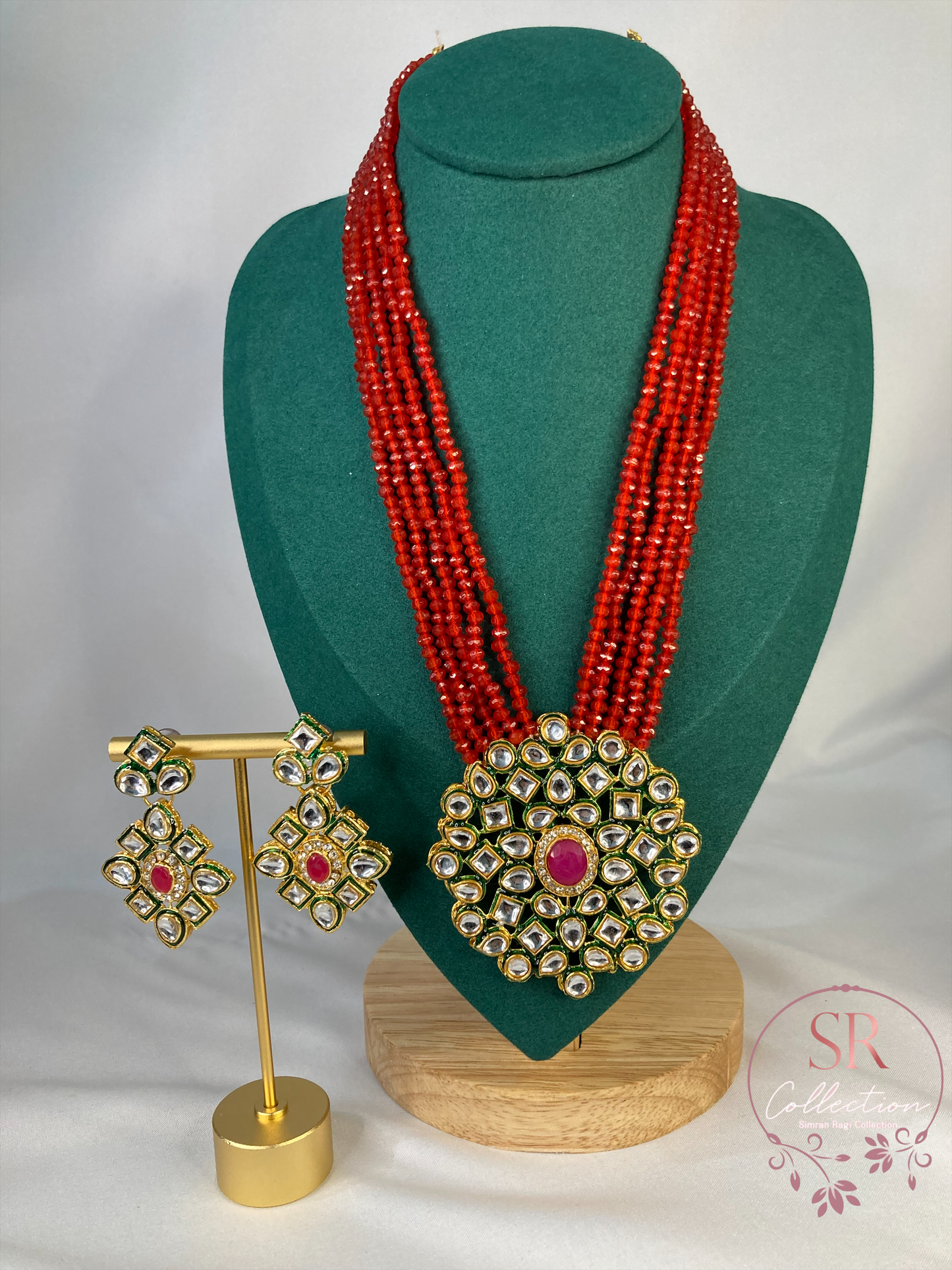Neetu Long Mala Necklace (ST127) Red