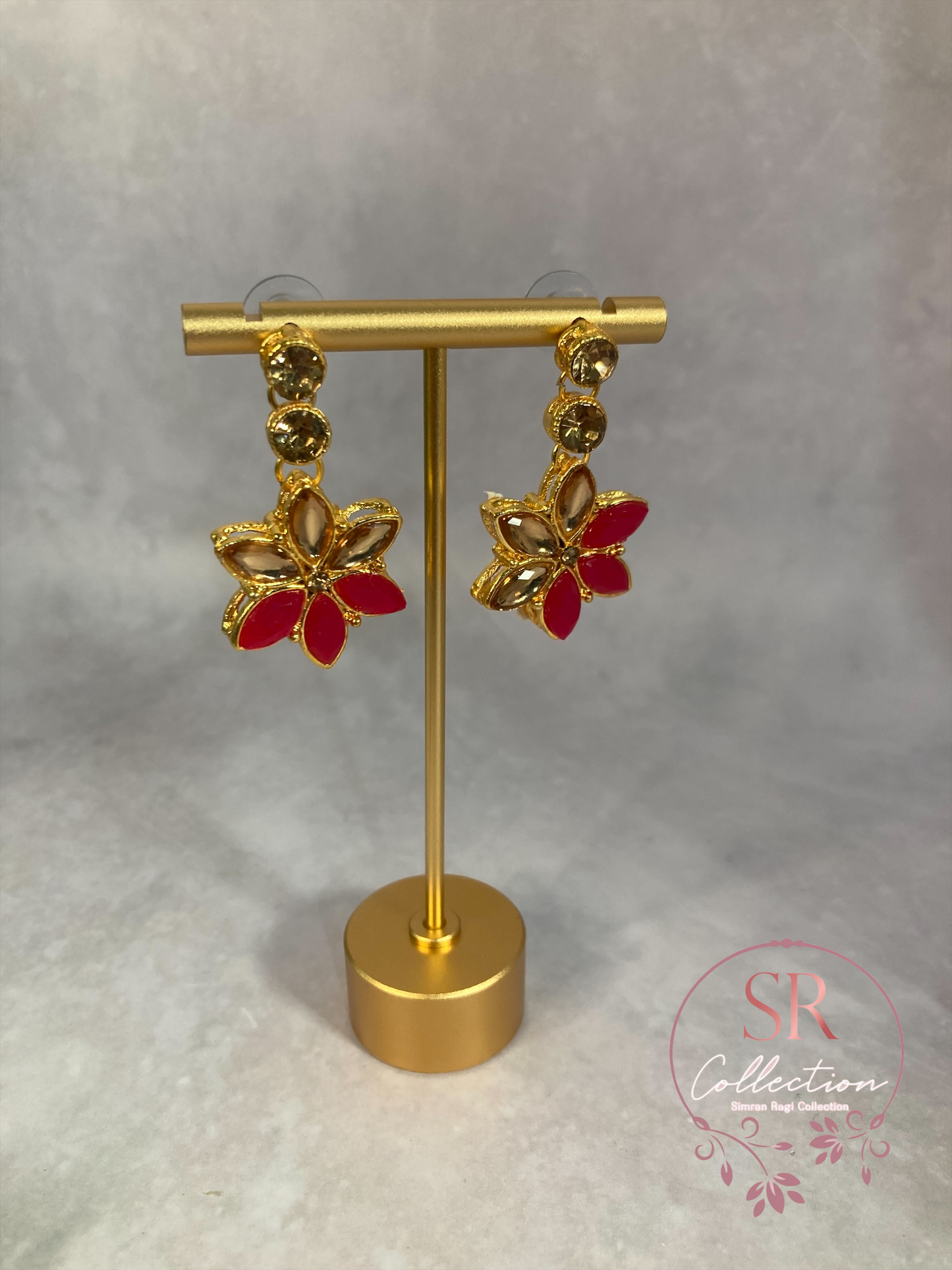 Chaya Gold Plated Kundan Choker Set (ST167) Pink