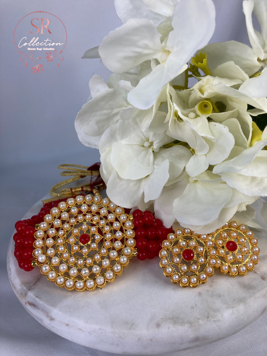 Punam Mala Choker Set (ST179) Red