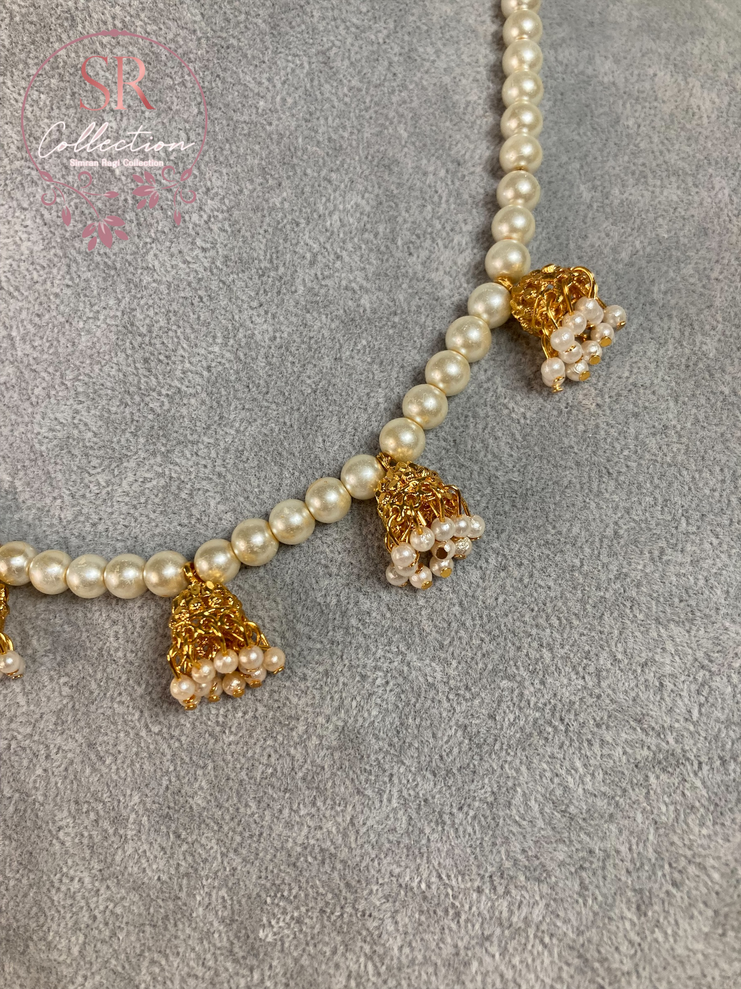 Frida Pearl Choker Necklace Set (ST160)