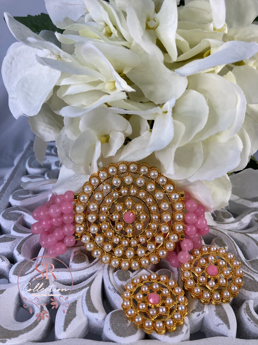 Aishwariya Mala Choker Set (ST126) Pink