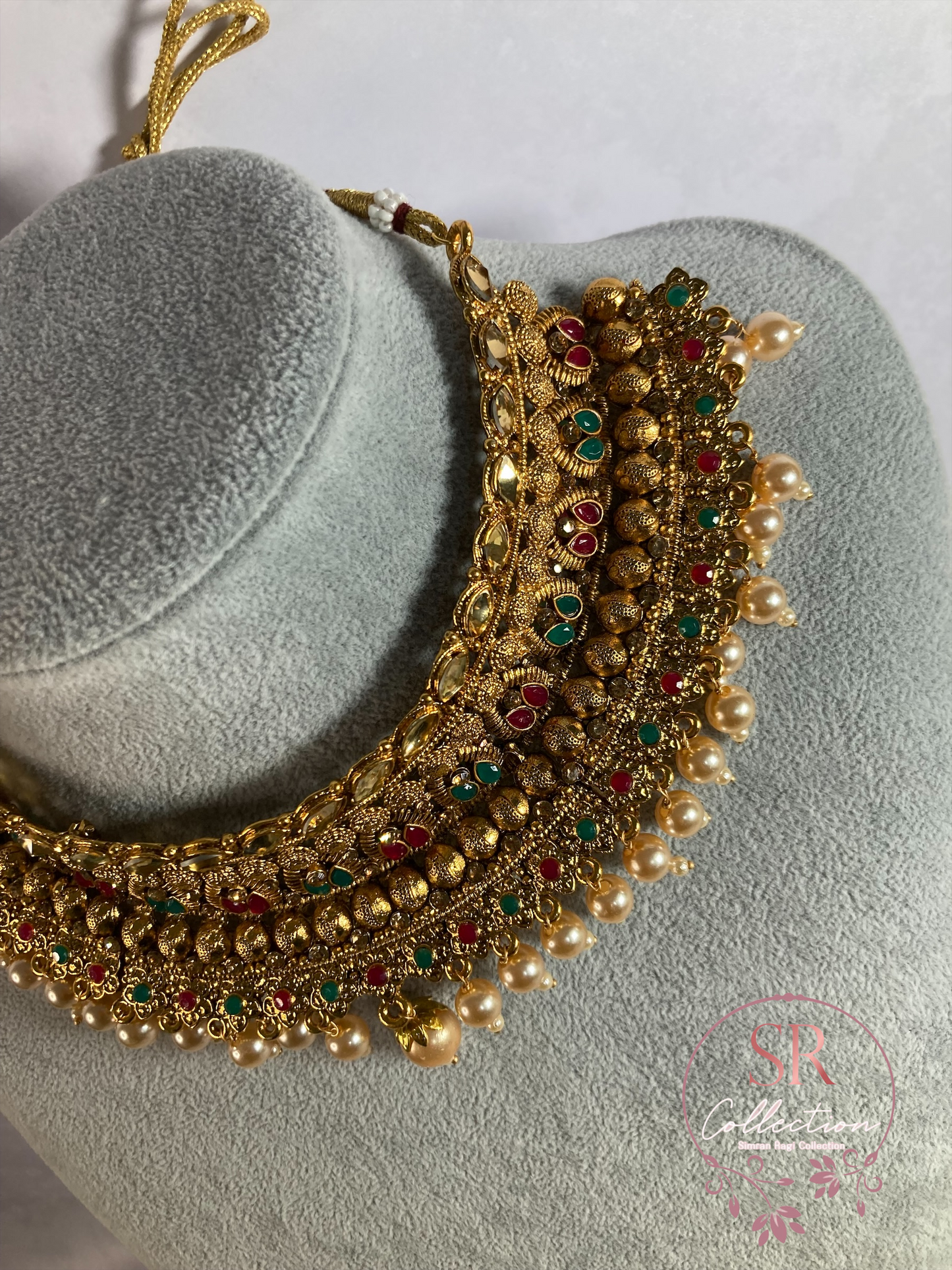 Esha Gold Plated and Kundan Set (ST159)