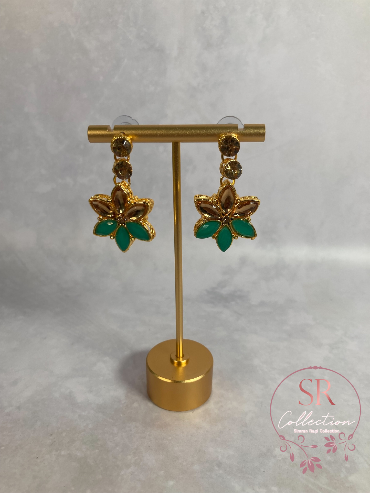 Chaya Gold Plated Kundan Choker Set (ST167) Emerald