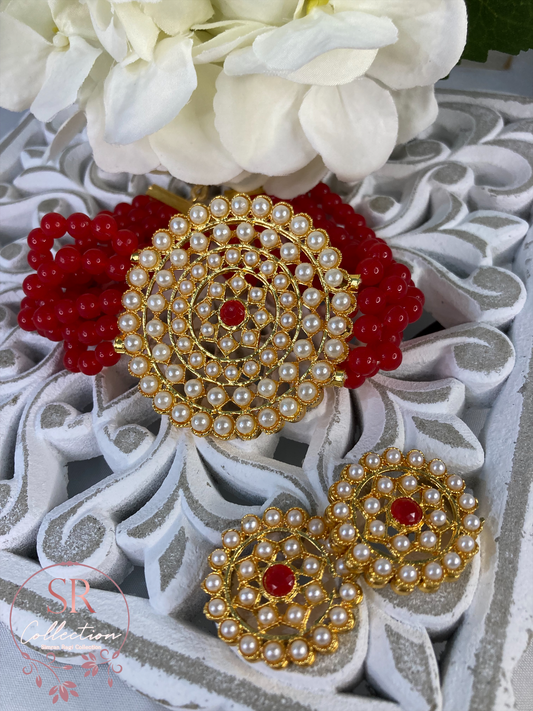Aishwariya Mala Choker Set (ST126) Red