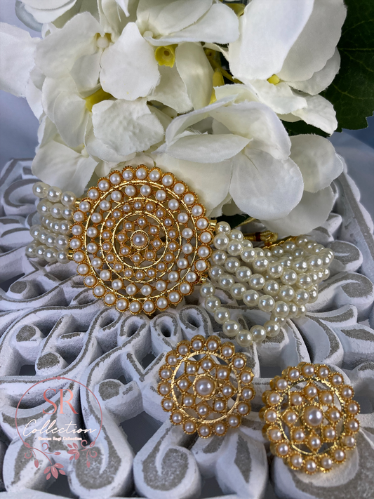 Aishwariya Mala Choker Set (ST126) White