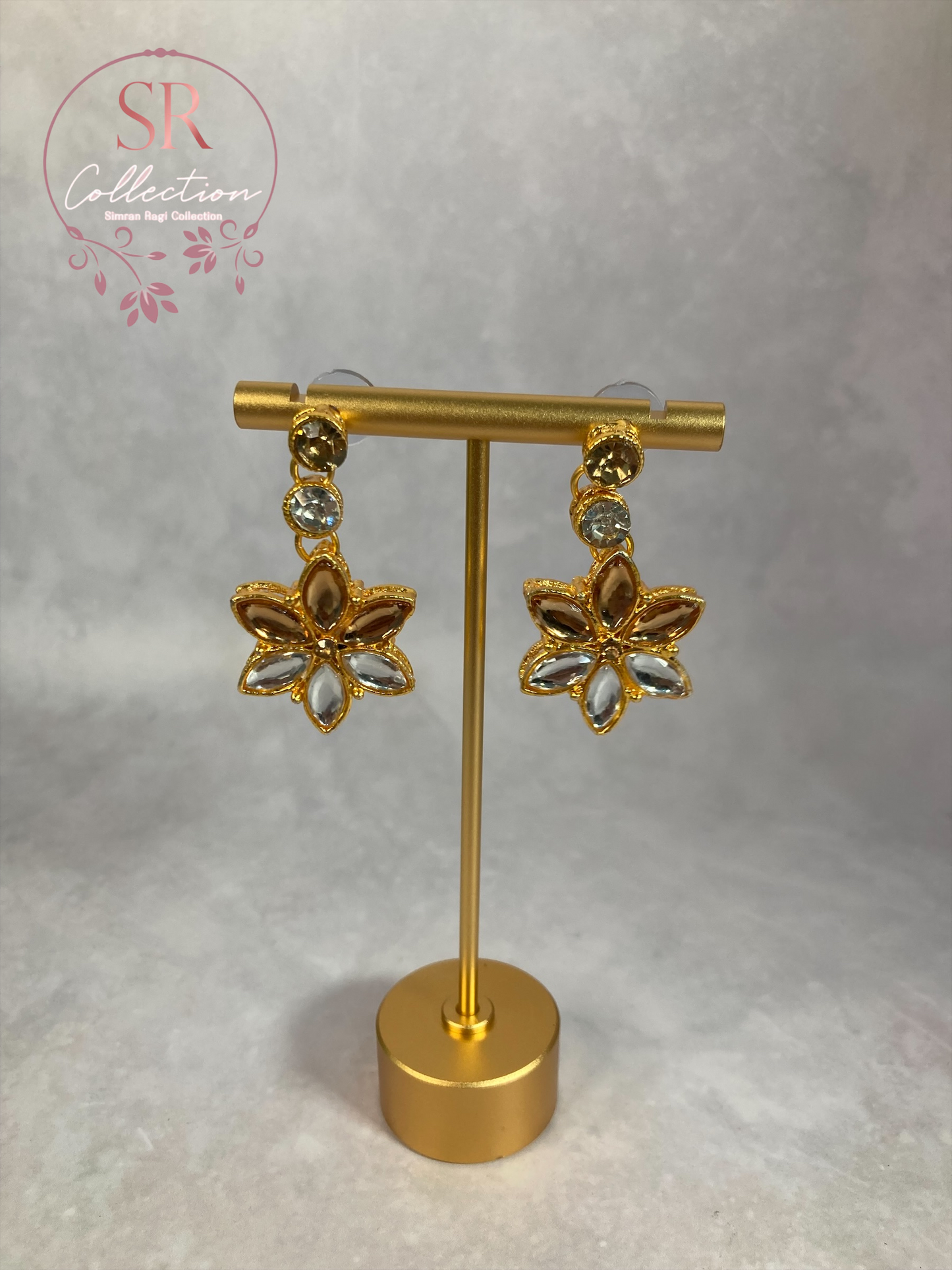 Chaya Gold Plated Kundan Choker Set (ST167) Antique And Silver