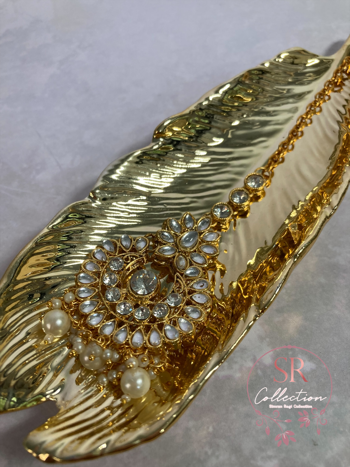 Amrita Gold Plated Kundan and Crystal Set (ST218)