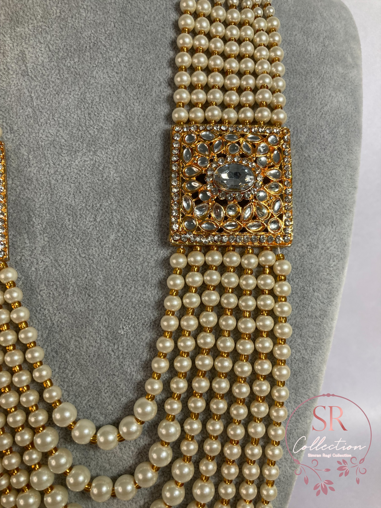 Amrita Gold Plated Kundan and Crystal Set (ST218)
