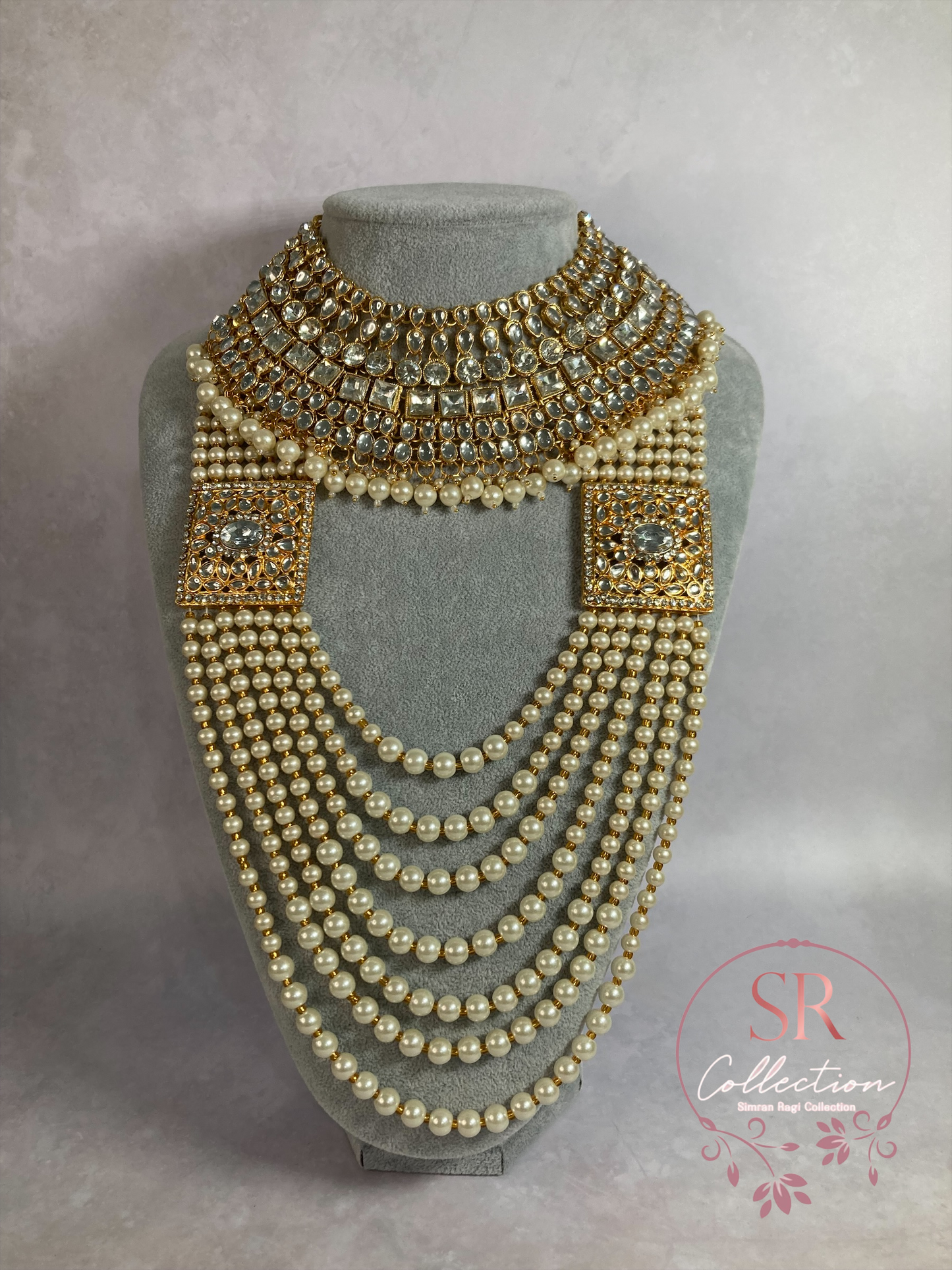 Amrita Gold Plated Kundan and Crystal Set (ST218)