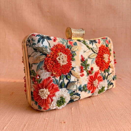 Rosalia Floral Rectangular Clutch (ST1233)
