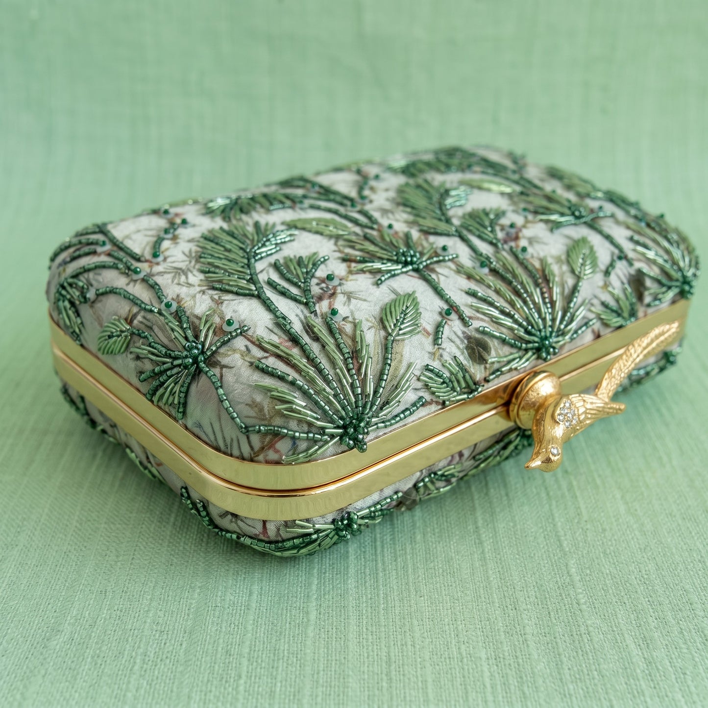 Marbella Rectangular Clutch (ST1207) (Bird Clasp)