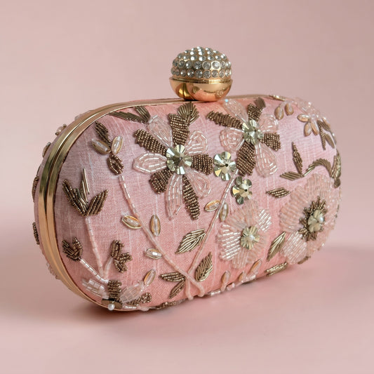Isla Oval Pink Clutch (ST1204)