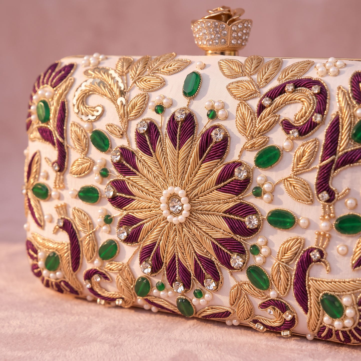 Anika Rectangular Clutch (ST1226) (Pink)