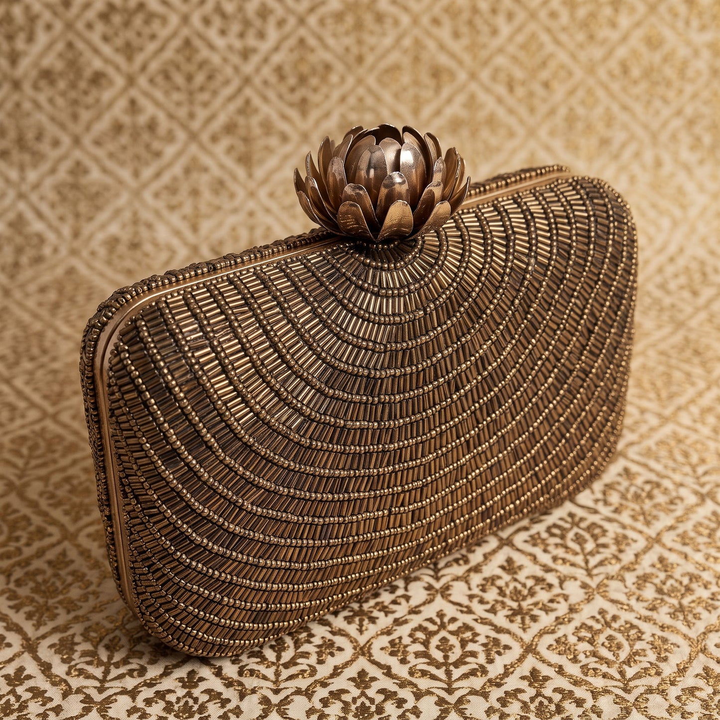 Adele (Rectangular Clutch) (Bronze) (ST291)