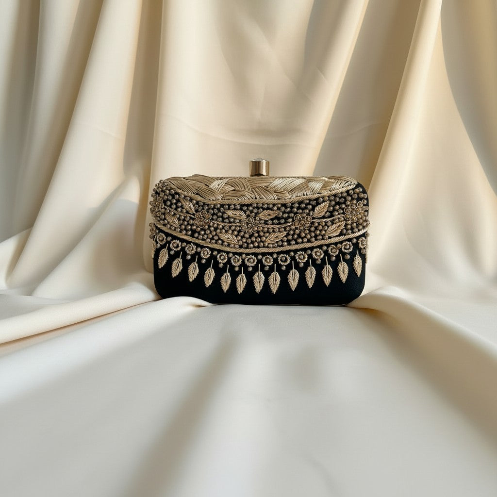 Ophelia Rectangular Green Clutch (ST1170)