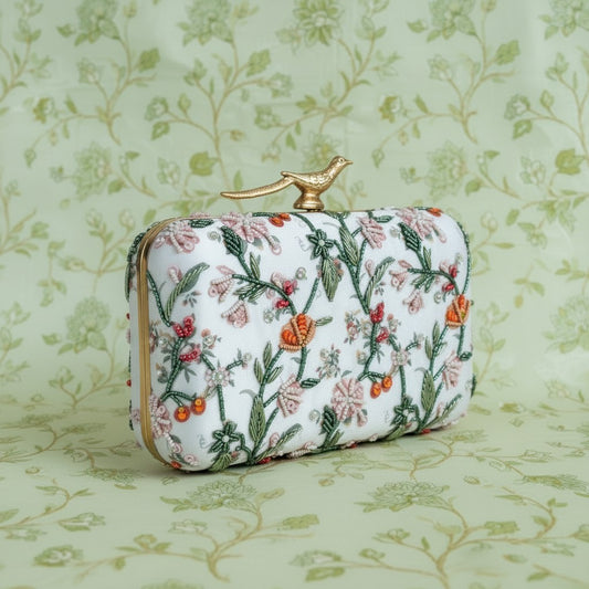 Vienna Rectangular Clutch (ST1176) (Bird Clasp)