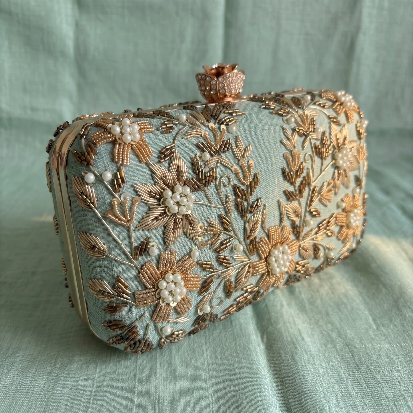 Pasha Rectangular Clutch (ST1135) (Mint Green)