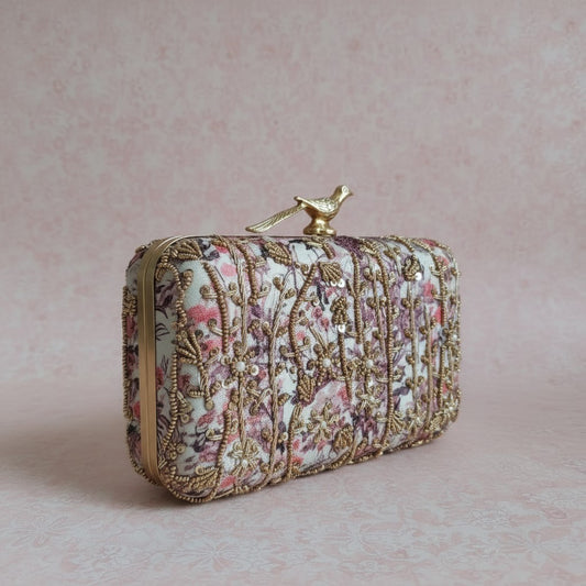 Amalfi Rectangular Clutch (ST1175) (Bird Clasp)