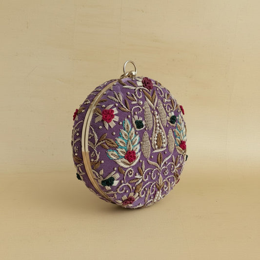 Agra Purple Bangle Clutch (ST1177)